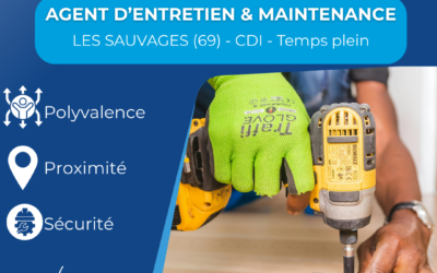 Agent d’entretien et de maintenance, H/F, CDI, Temps-plein