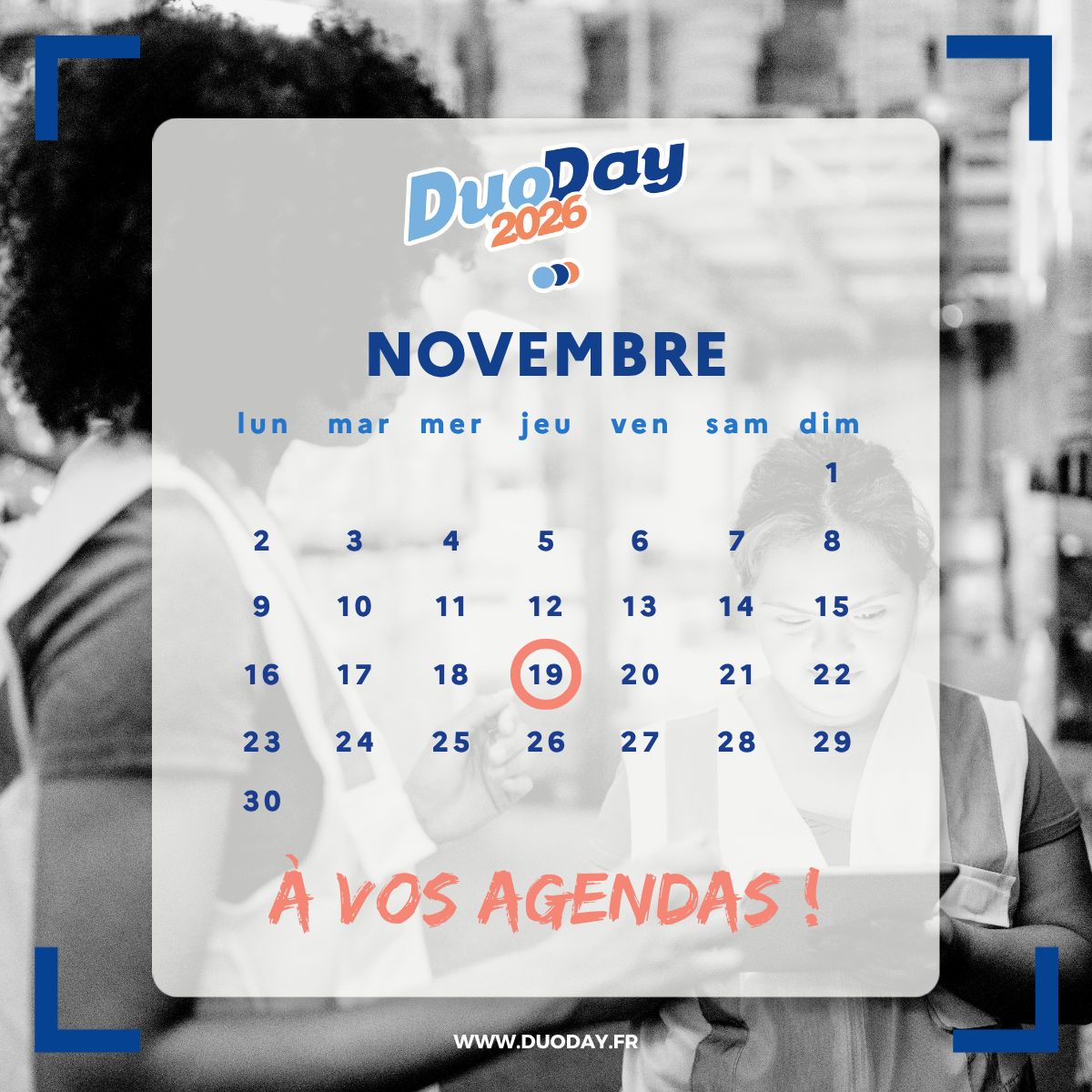 Save the Date DuoDay - 19 novembre 2026
